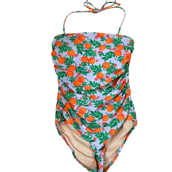 JCREW Printed Strapless One-Piece Swimsuit in Multi $98 BD861 M - Picture 3 of 7